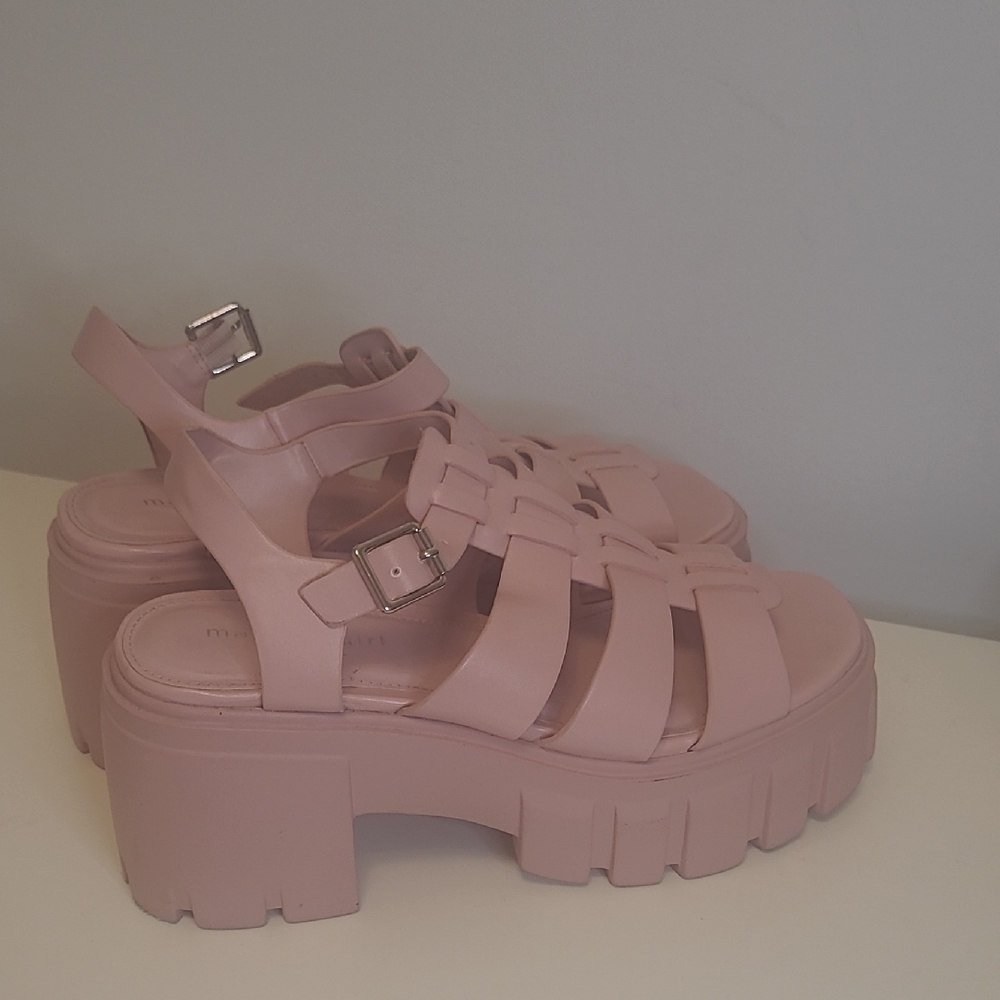 Madden Girl Blush Pink Platform Sandals